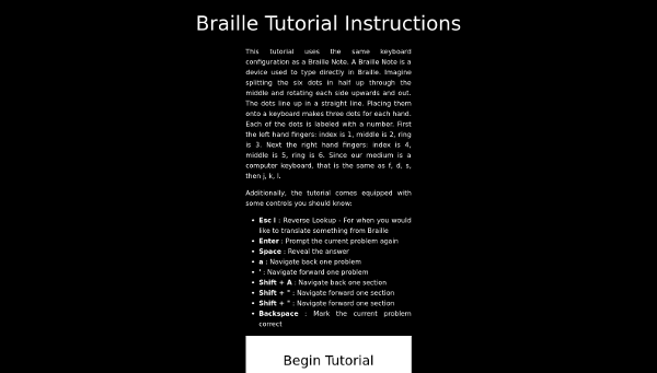 Braille Tutorial Logo